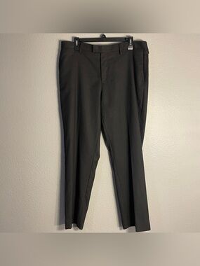 BANANA REPUBLIC Men's Slim Fit 36x30 Grey/Black Trousers Career Formal